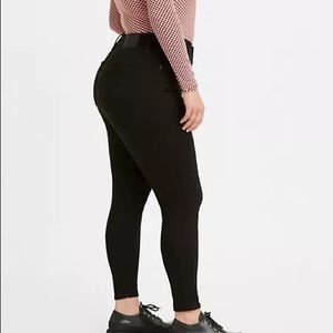 Levi’s Premium Mile High Super Skinny Jeans in Black, Size 27